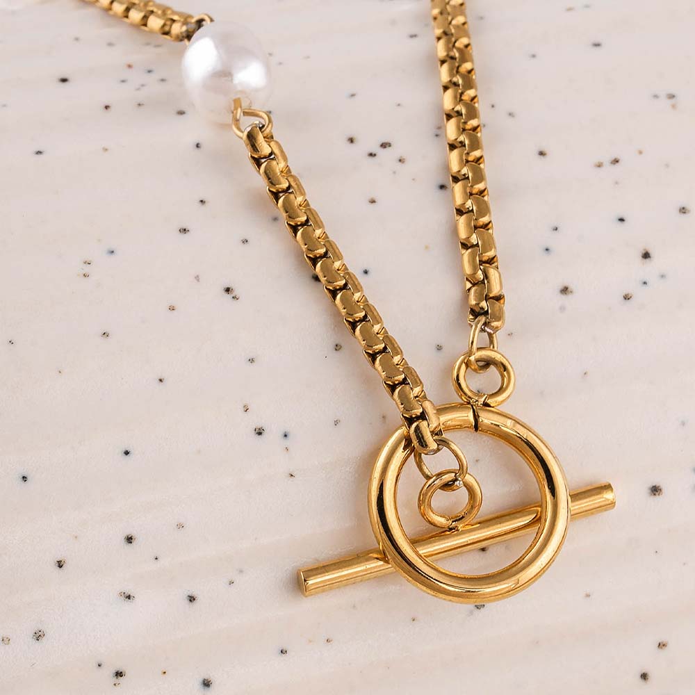 The Pearl Cascade Link Bracelet