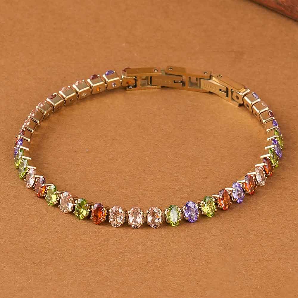 Rainbow Radiance Tennis Bracelet
