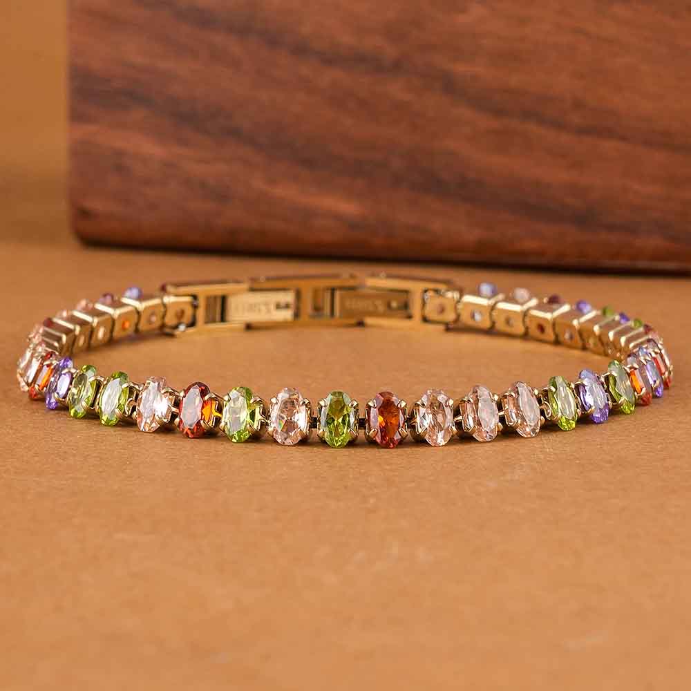 Rainbow Radiance Tennis Bracelet