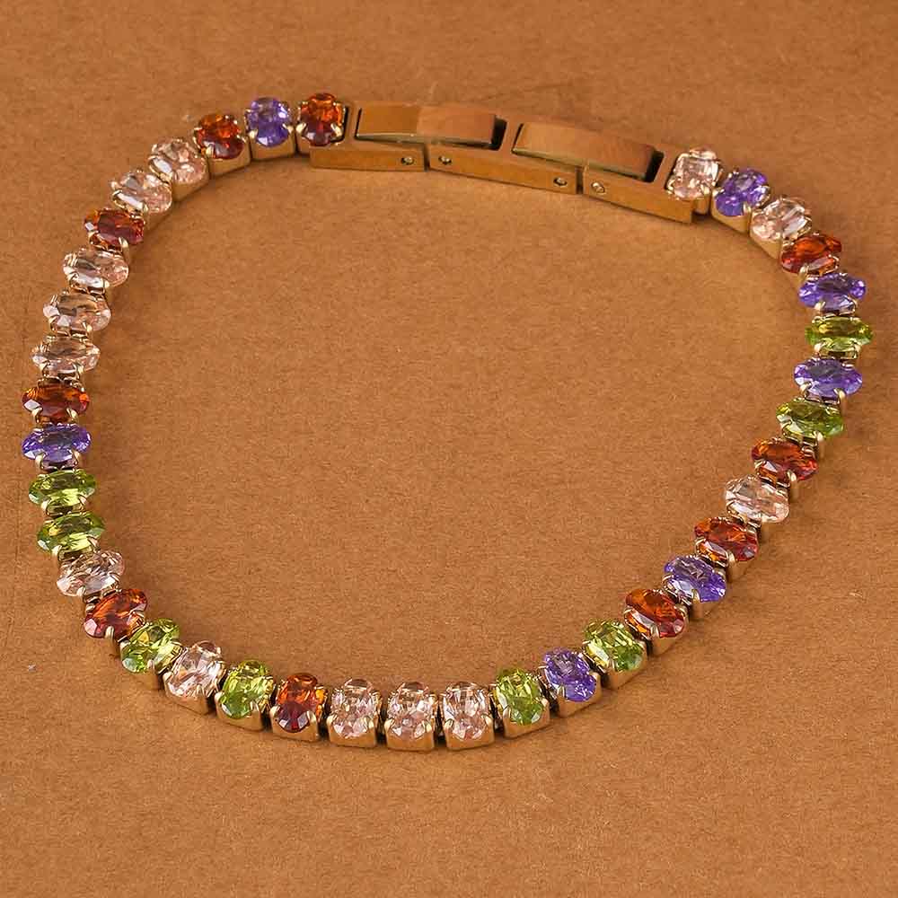Rainbow Radiance Tennis Bracelet