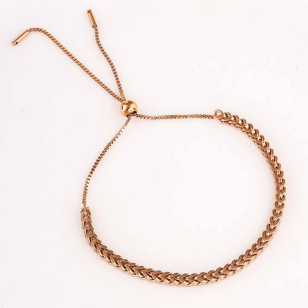 Patterned Weave Chain Bracelet