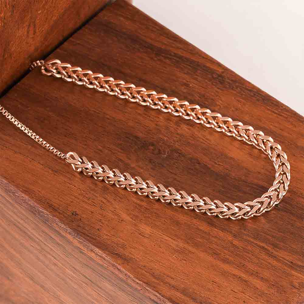 Patterned Weave Chain Bracelet
