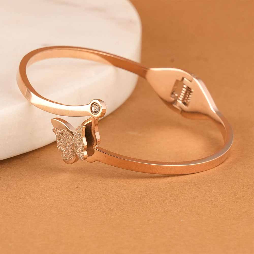 Butterfly Radiance Rose Gold Bracelet