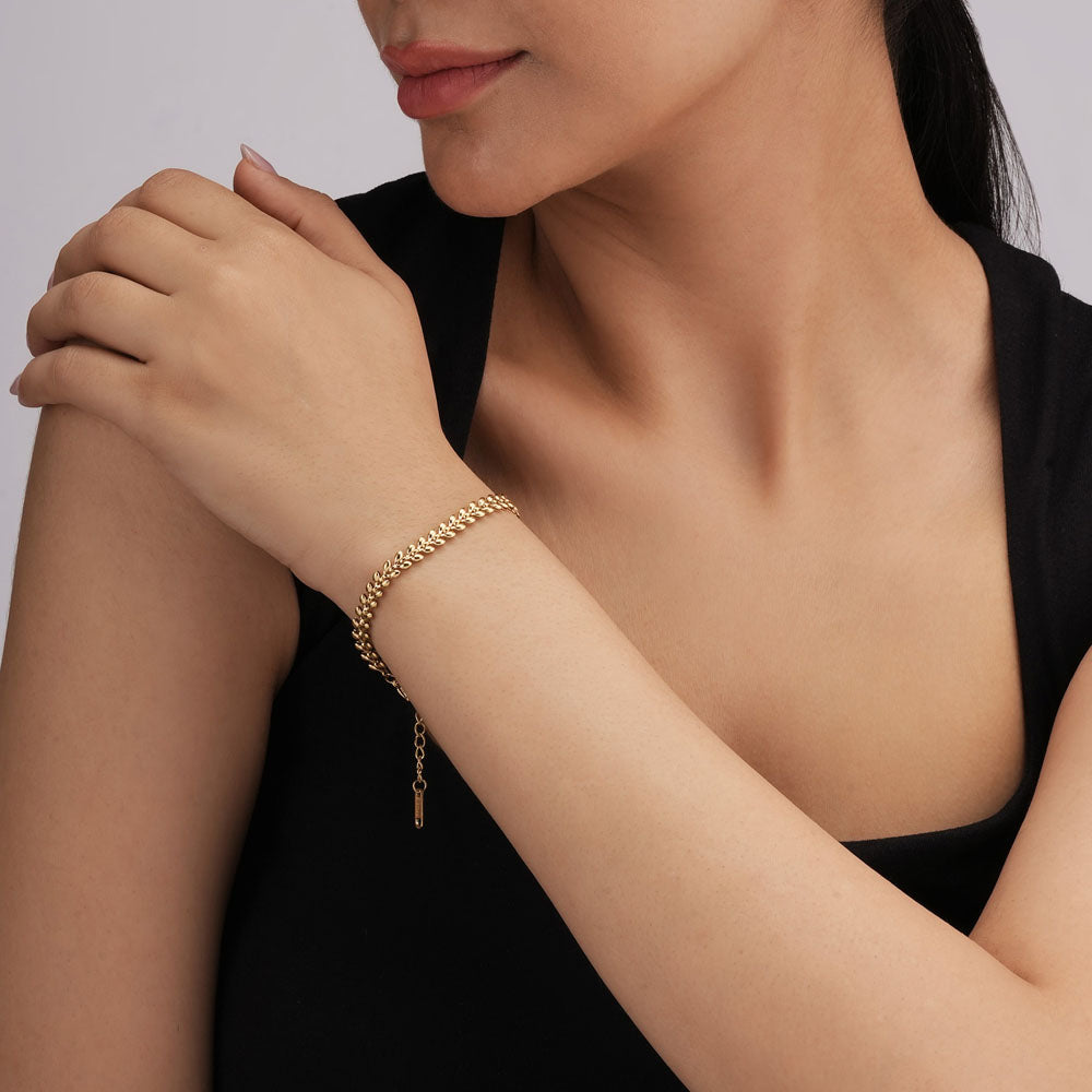 Sunlit Droplets Chain Bracelet