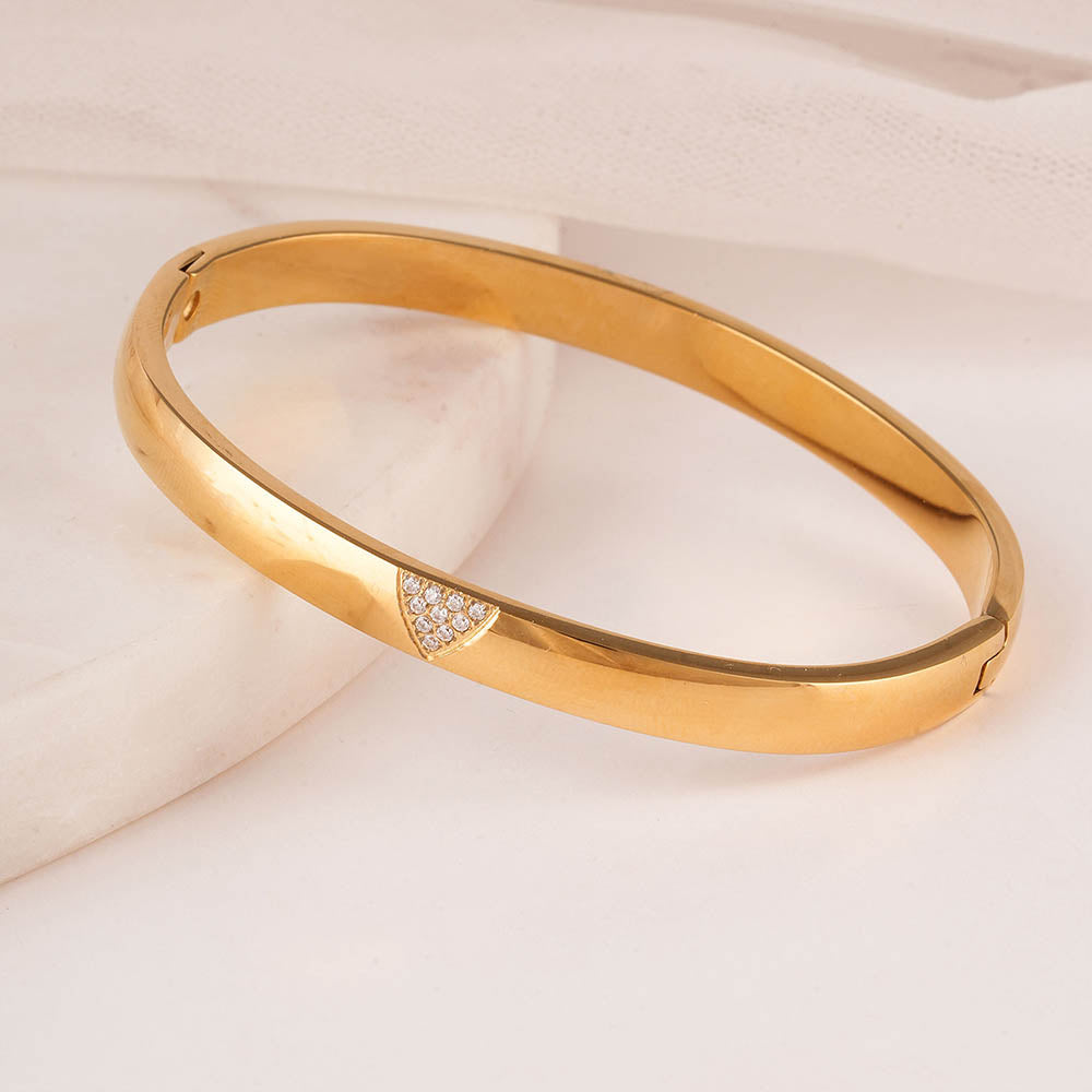 Shiny Tiny Stone Bangle Bracelet