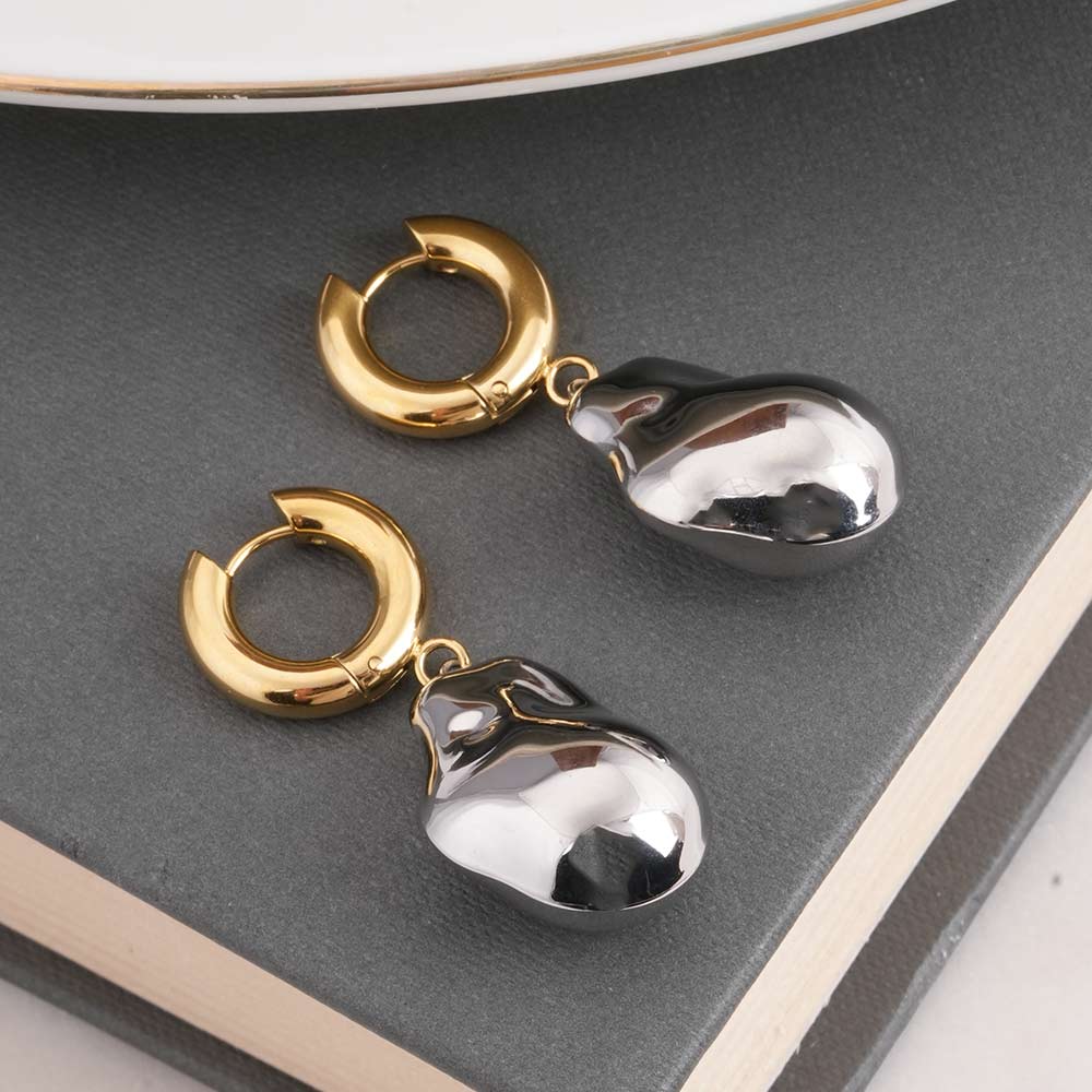 Organic Shape Multicolor Drop Earrings