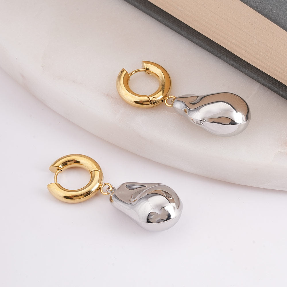 Organic Shape Multicolor Drop Earrings