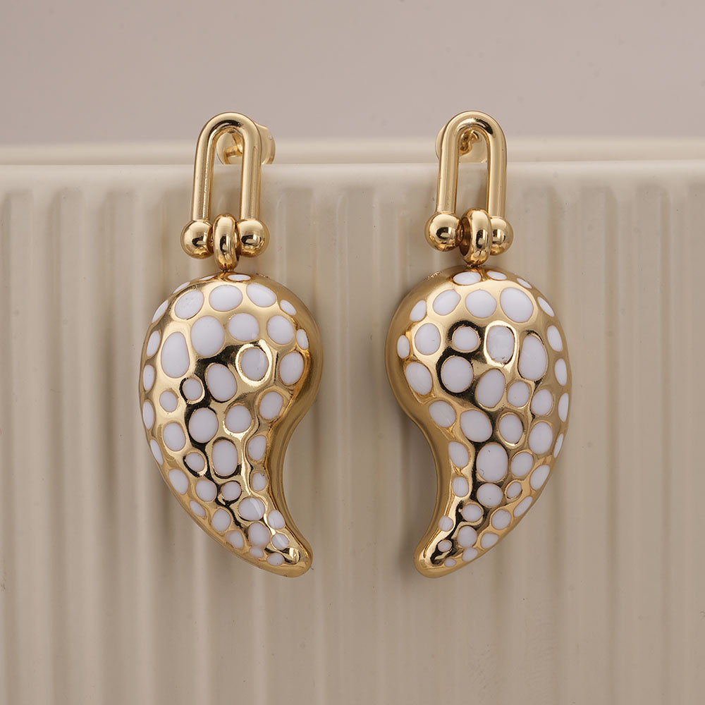 Polka Paisley Earrings