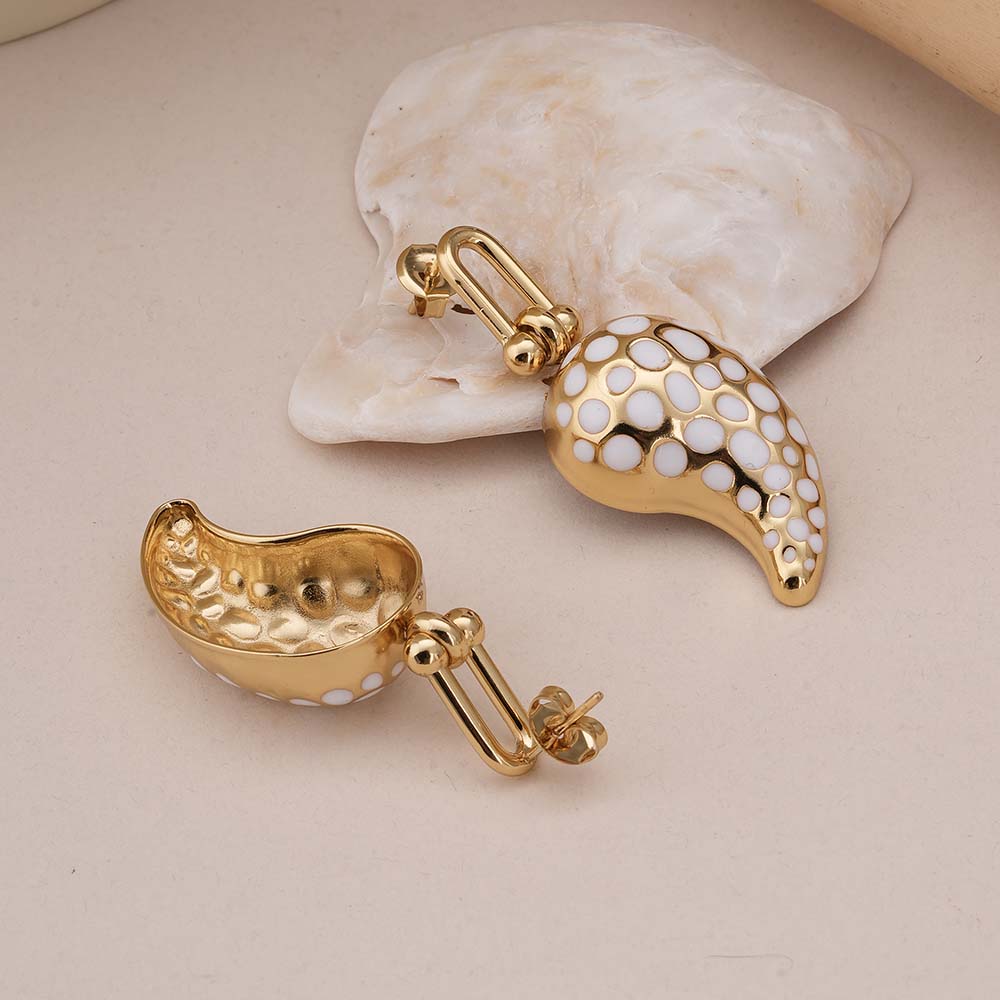 Polka Paisley Earrings