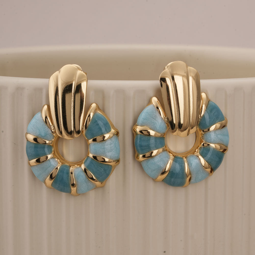 Ocean Breeze Sunburst Earrings