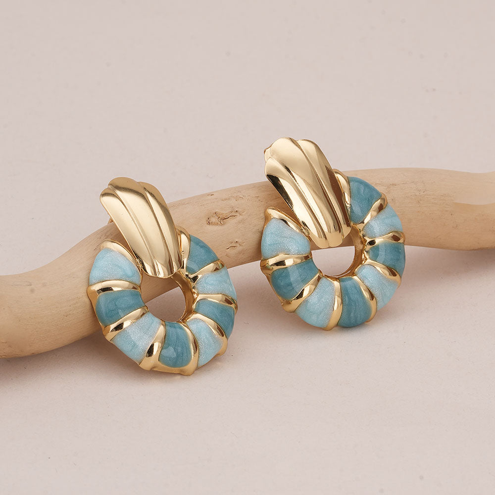 Ocean Breeze Sunburst Earrings