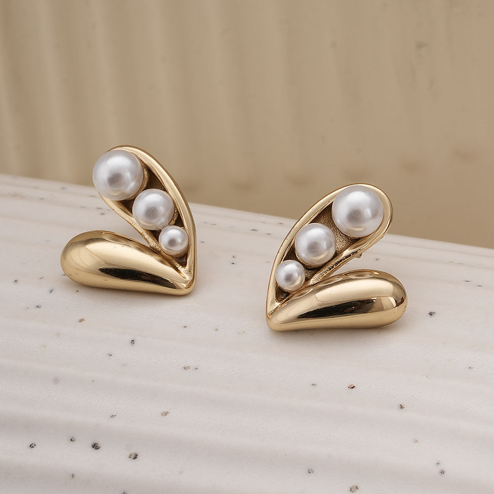 Lustrous Embrace Pearl Earrings