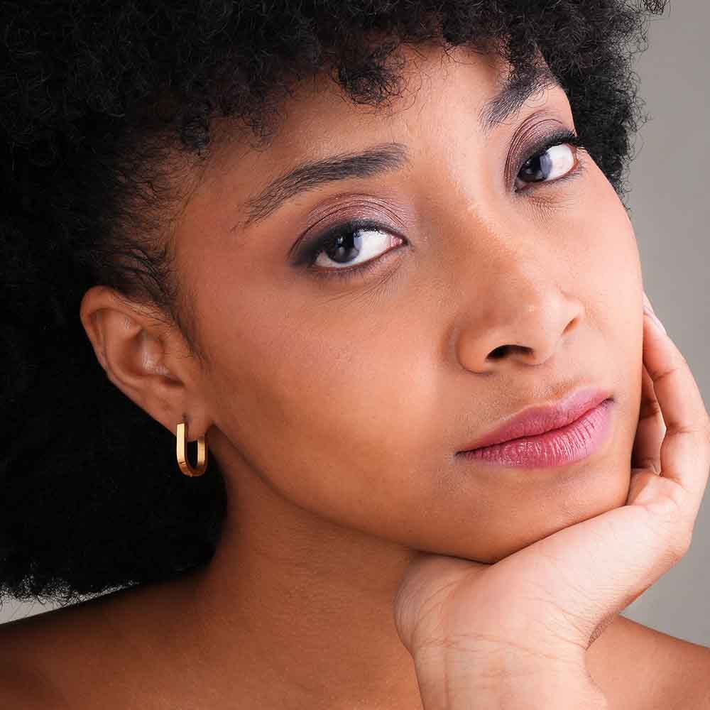 U-Shaped Hoop Earrings