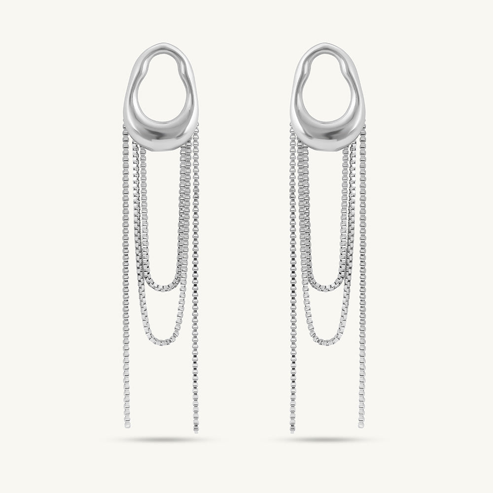 Artistic Dangle Chain Earrings