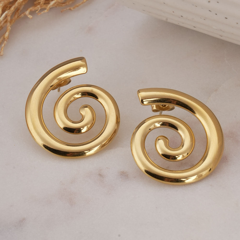 Trendy Sprial Stud Earrings