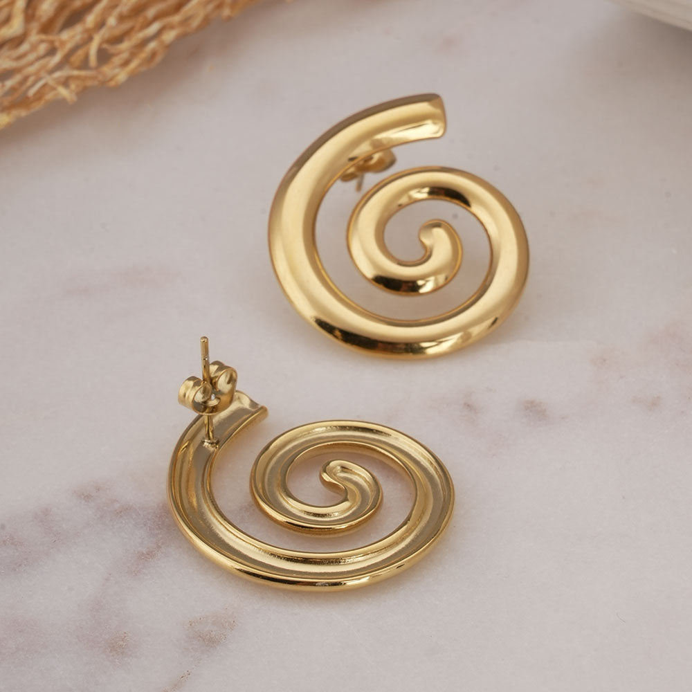 Trendy Sprial Stud Earrings