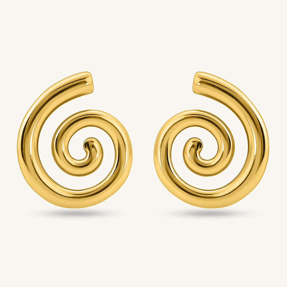 Trendy Sprial Stud Earrings