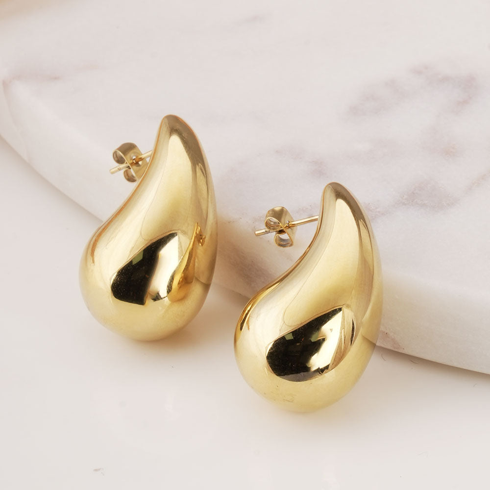 Trendy Plain Teardrop Earrings