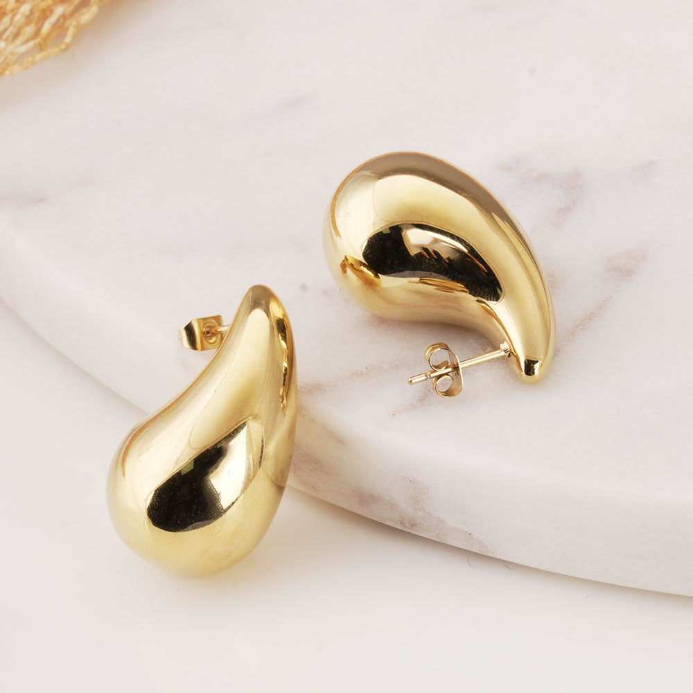 Trendy Plain Teardrop Earrings