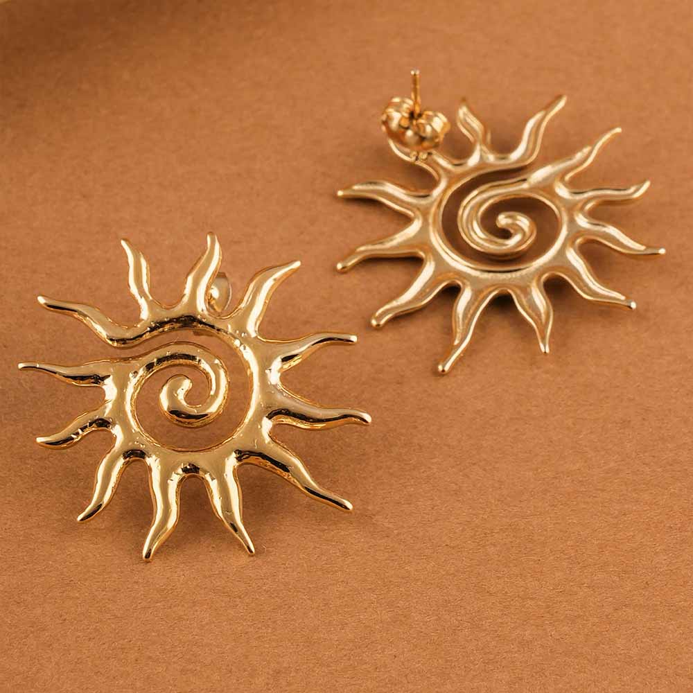 Solar Ray Stud Earrings