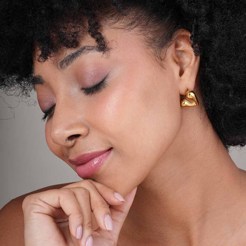 Sculptural Heart Earrings