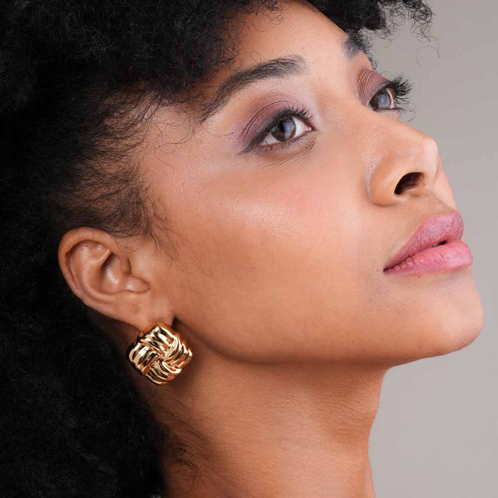 Knotted Stud Earrings