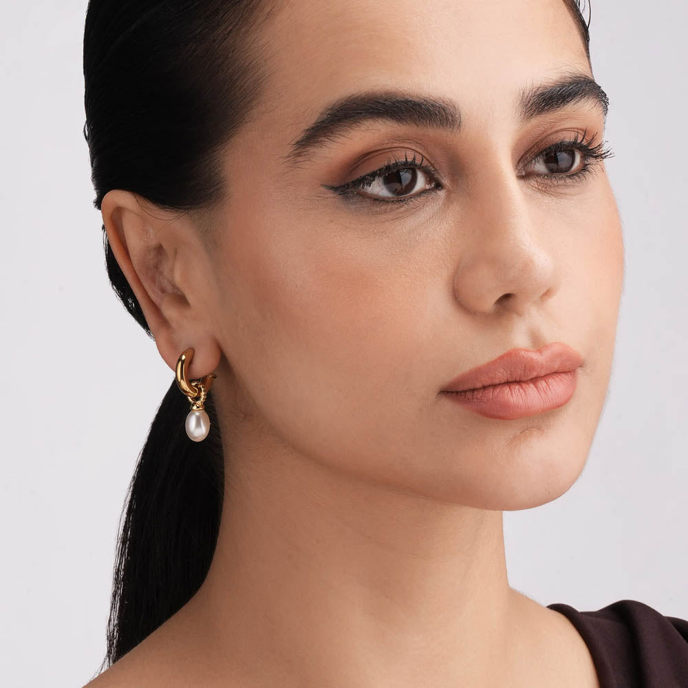 AuroraPearl Hoops
