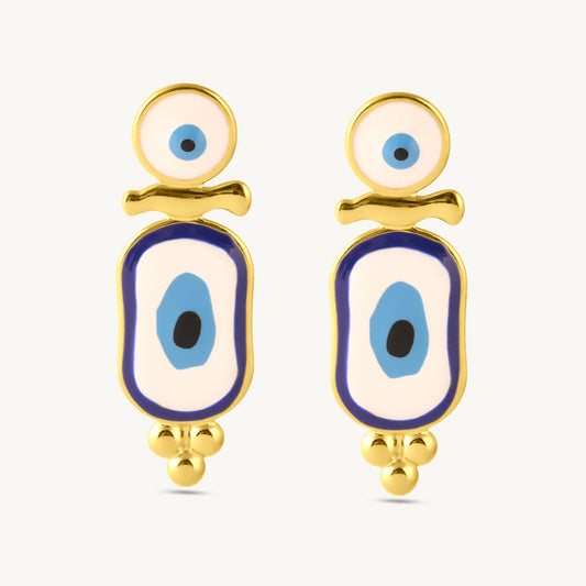 Evil Eye Dangle Earrings