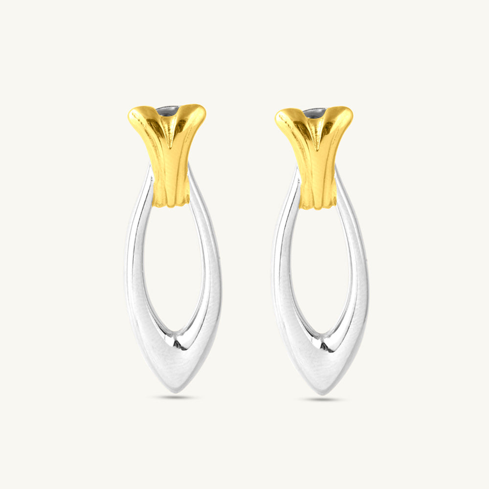 Sharp Leaf Drop Earrings