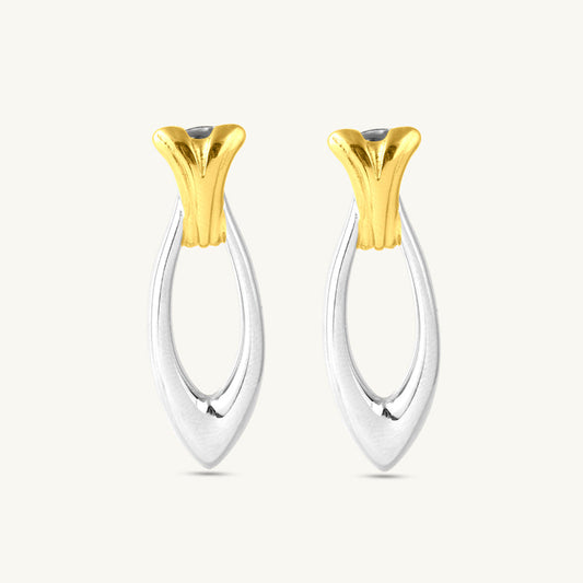 Sharp Leaf Drop Earrings