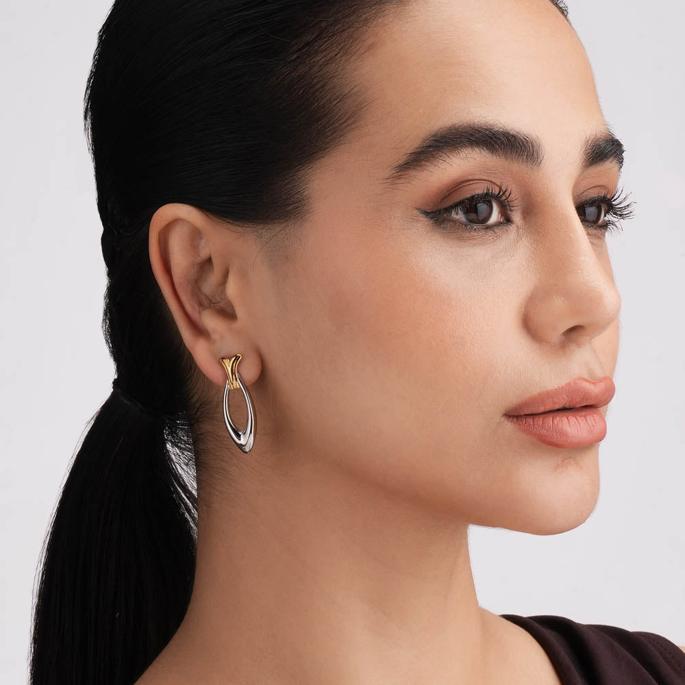 Sharp Leaf Drop Earrings