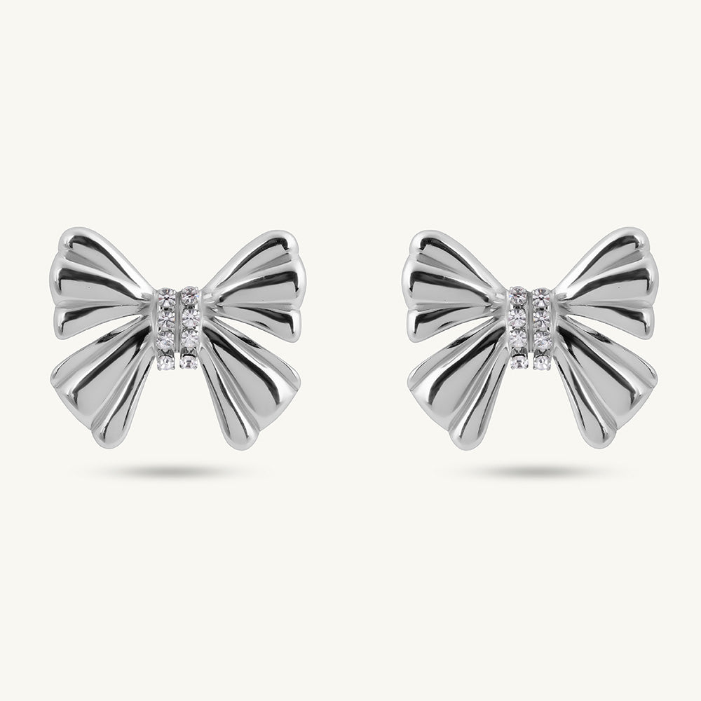 Sparkly Bow Earrings