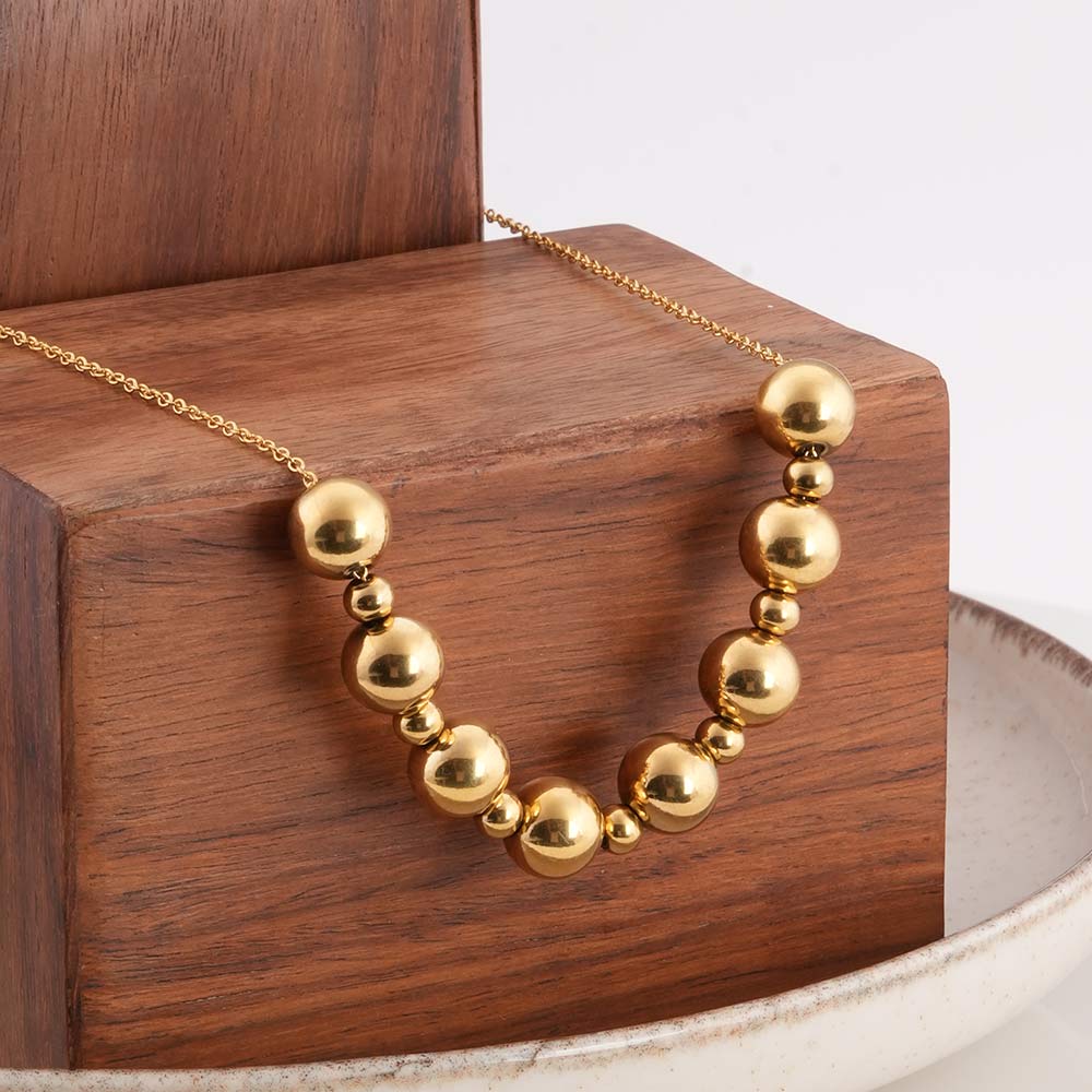 Gold Ball Chain Necklace