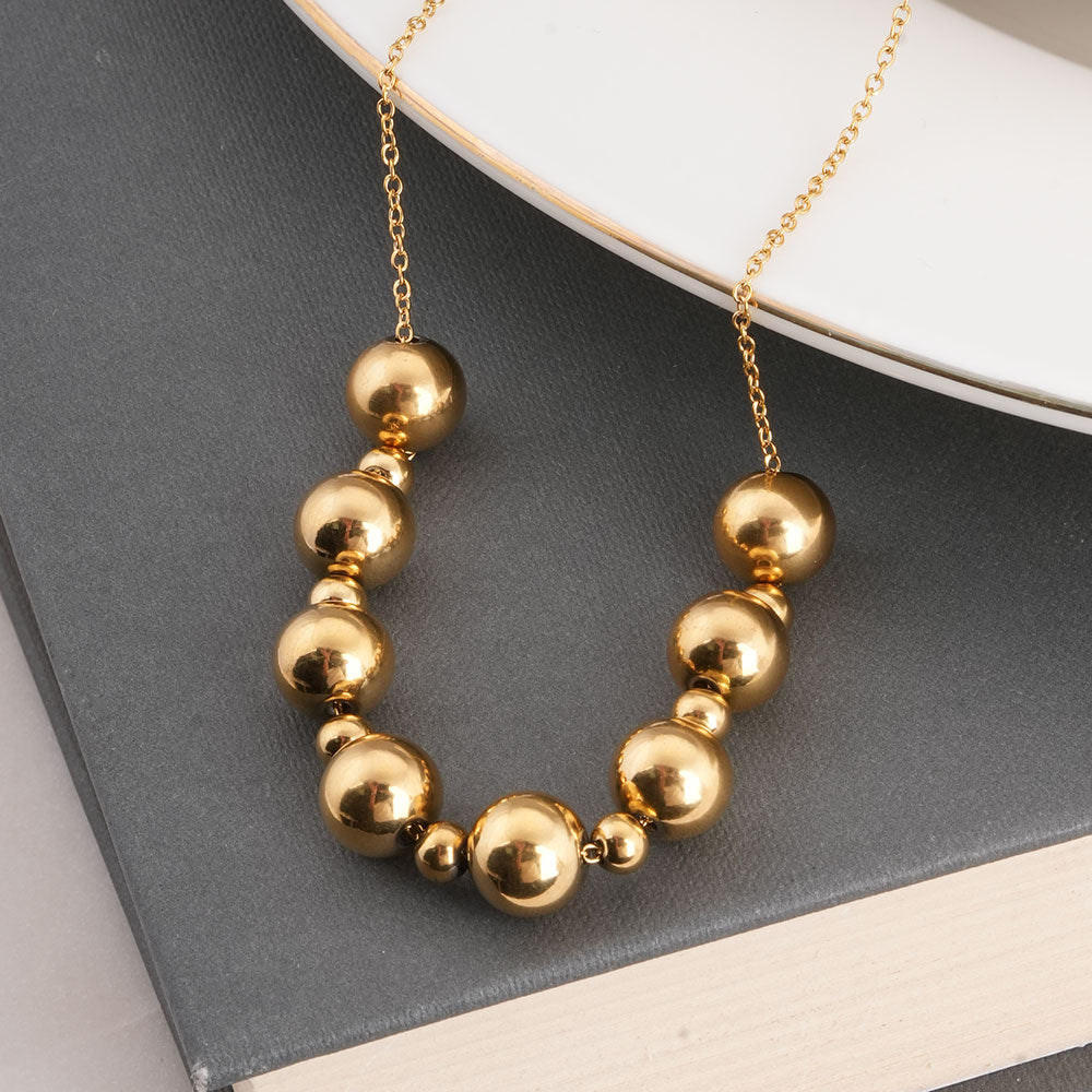 Gold Ball Chain Necklace