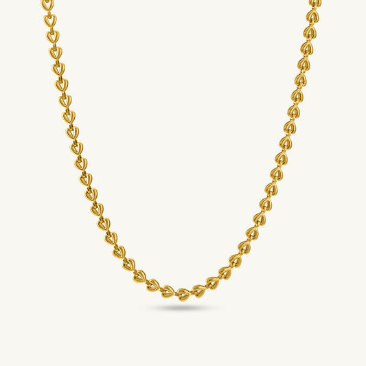 Heart Link Chain Necklace