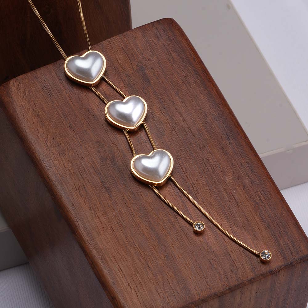 Triple Heart Adornment Necklace