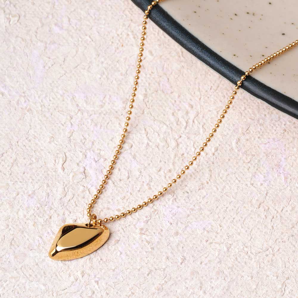Golden Gloss Charm Necklace
