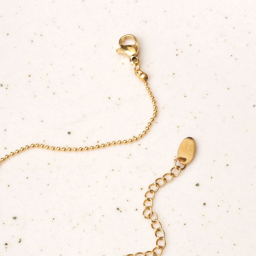Golden Gloss Charm Necklace