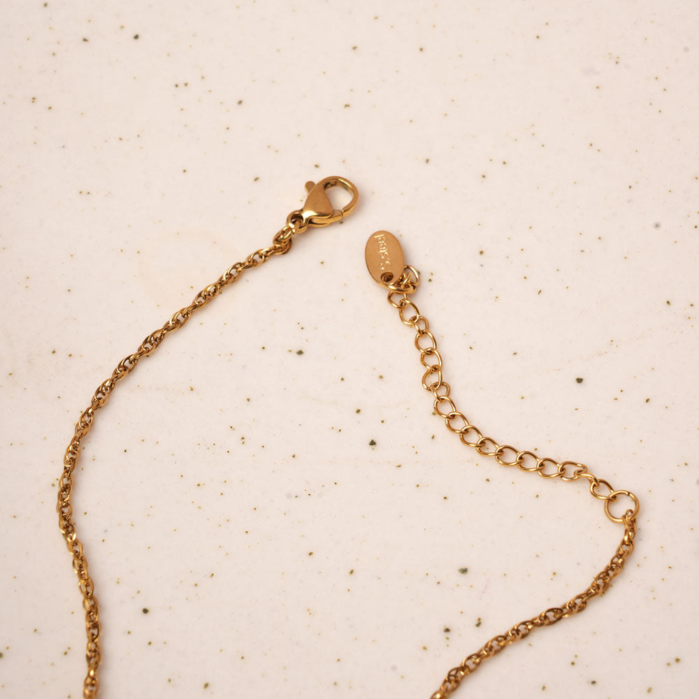 Golden Orb Pearl Necklace