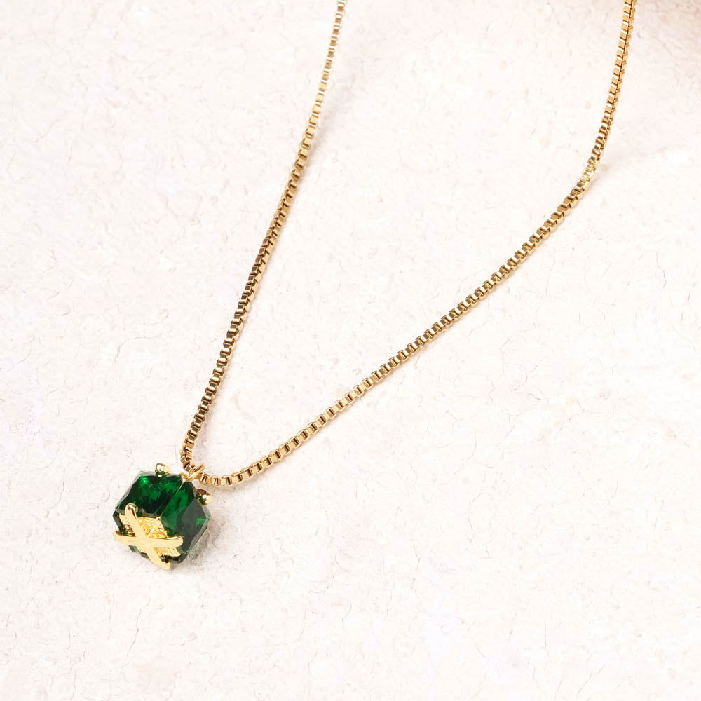 Emerald Ice Pendant Necklace