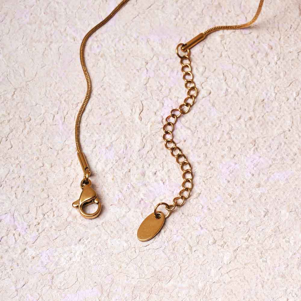 Golden Hug Pendant Necklace