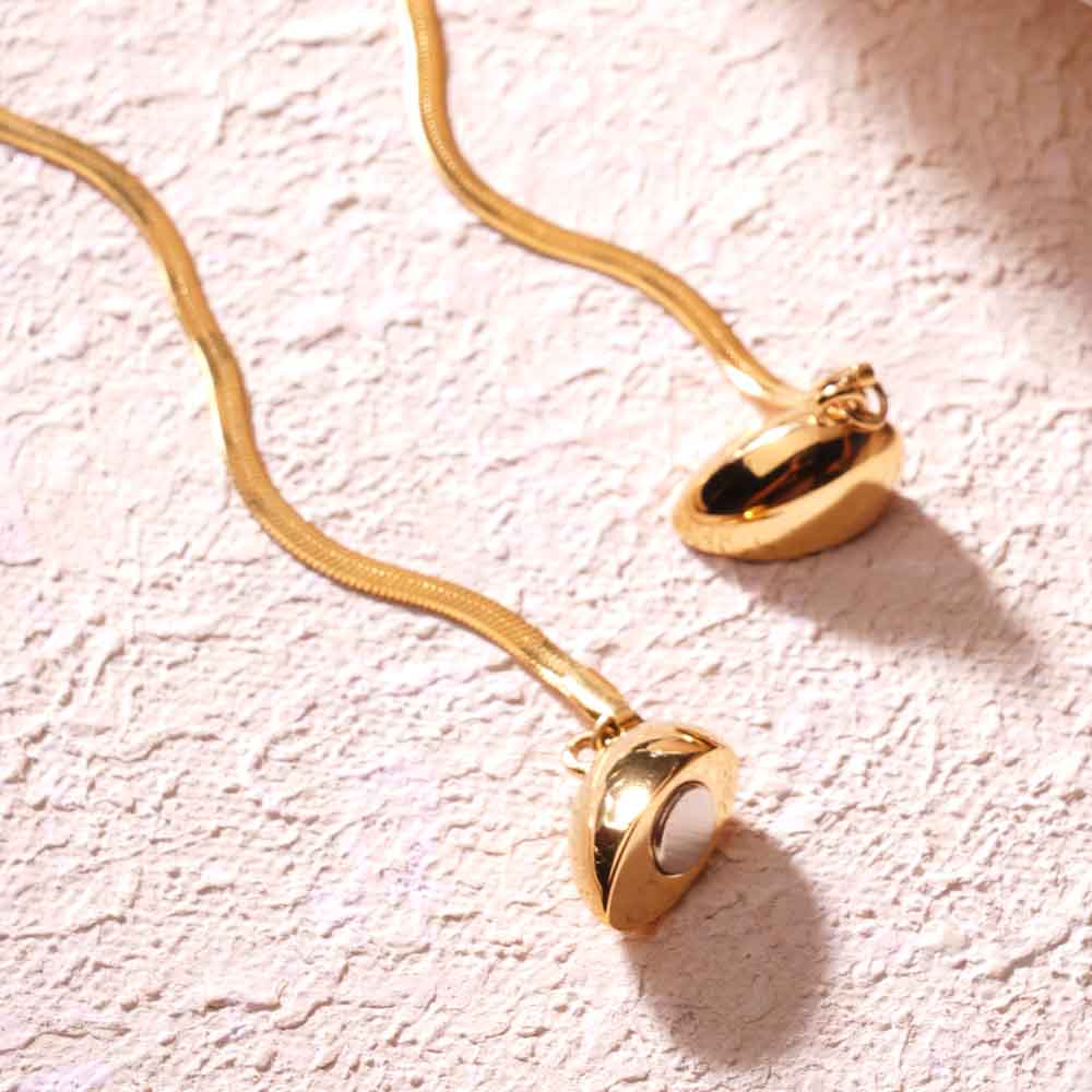 Molten Heart Pendant Necklace