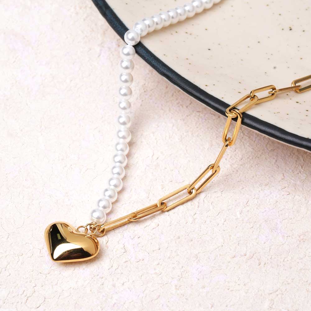 Eternal Love Pearl Pendant Necklace