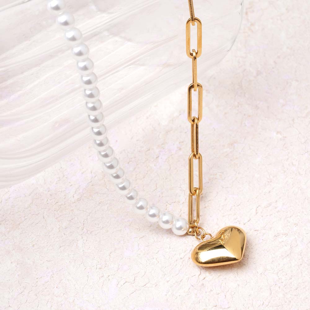 Eternal Love Pearl Pendant Necklace