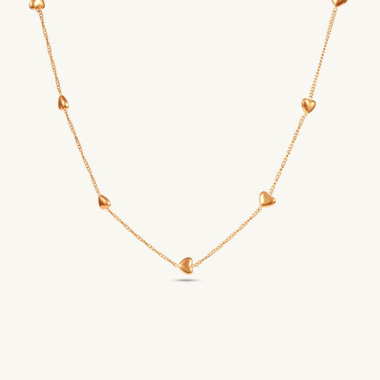 Golden Loop Charm Necklace