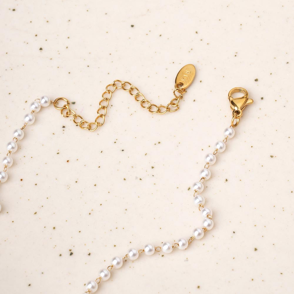Timeless Beauty Pearl Chain Necklace