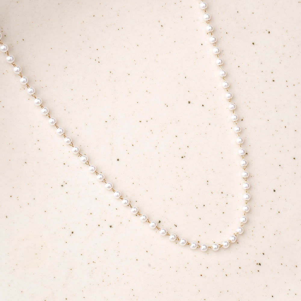 Timeless Beauty Pearl Chain Necklace