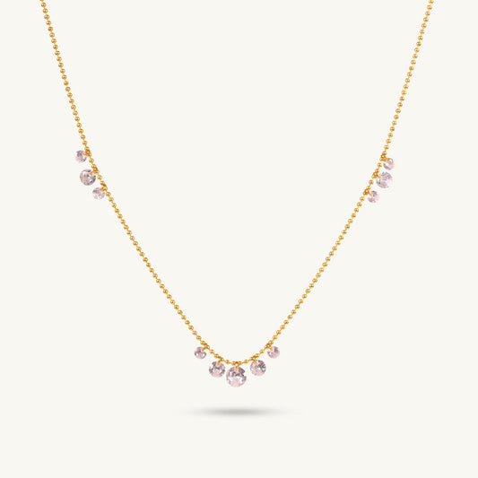 Dainty Curve Diamond Necklace