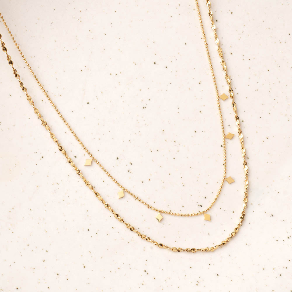 Star Charm Double Layered Necklace