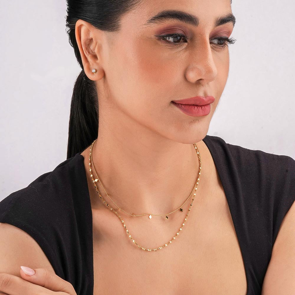 Star Charm Double Layered Necklace